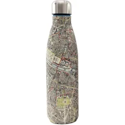 Bouteille isotherme en inox 50 cl City map