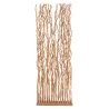 Paravent en osier avec socle et 45 tiges Twist