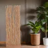 Paravent en osier avec socle et 45 tiges Twist
