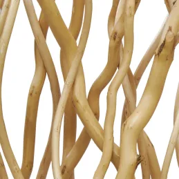 Paravent en osier avec socle et 45 tiges Twist