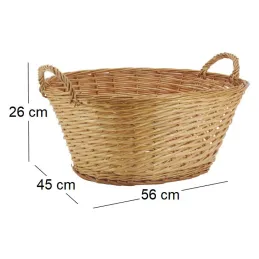 Corbeille à linge en osier