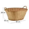 Corbeille à linge en osier