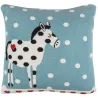 Housse de coussin en coton bio 35 x 35 cheval à pois