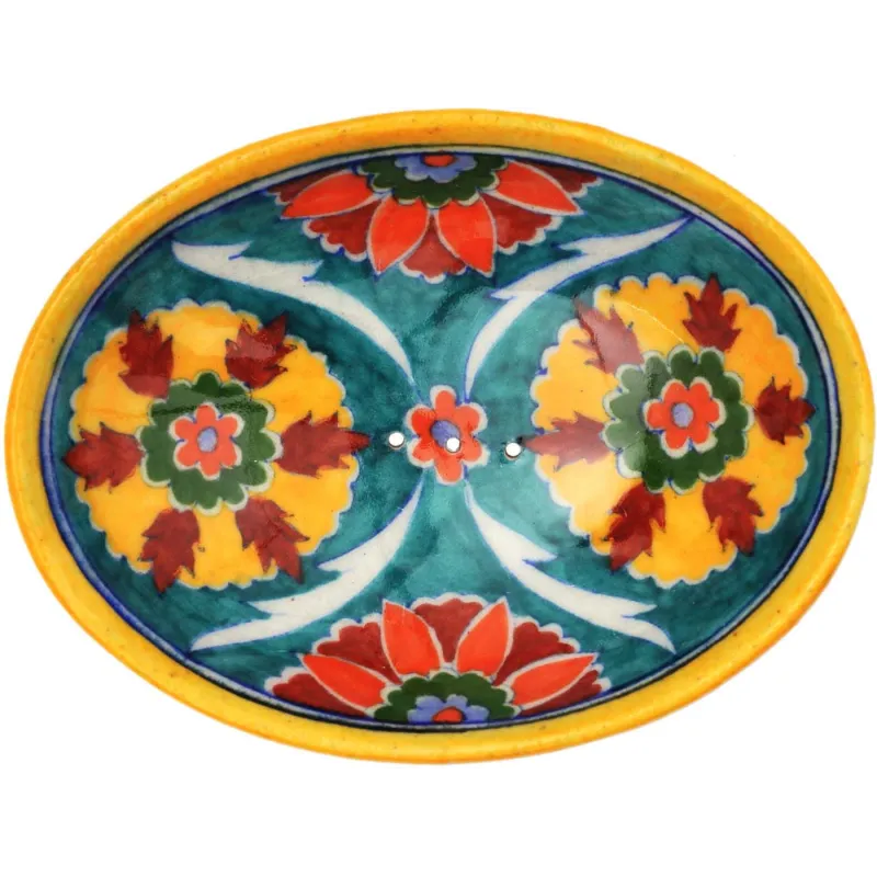 Porte savon ethnique en grès Pottery