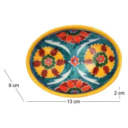 Porte savon ethnique en grès Pottery