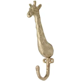 Patère en laiton recyclé Baby Girafe