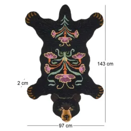 Grand tapis en laine Ours