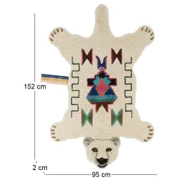 Grand tapis en laine Ours