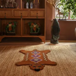 Grand tapis en laine Ours
