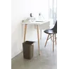 Poubelle en polypropylène et poignée en bois Como