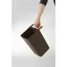 Poubelle en polypropylène et poignée en bois Como