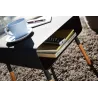 Table de chevet moderne en métal et bois