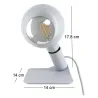 Lampe design magnétique Iride