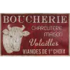 Grande plaque vintage en fer 122,5 x 74 cm