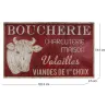 Grande plaque vintage en fer 122,5 x 74 cm