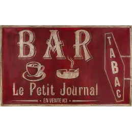 Grande plaque vintage en fer 122,5 x 74 cm