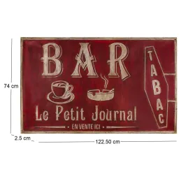 Grande plaque vintage en fer 122,5 x 74 cm