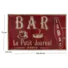 Grande plaque vintage en fer 122,5 x 74 cm