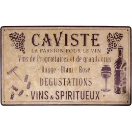 Grande plaque vintage en fer 122,5 x 74 cm