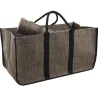 Sac à bûches en toile de jute