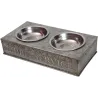 Gamelle double en zinc Libre service 36 cm