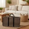 Sac à bûches en toile de jute
