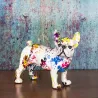 Bouledogue français en résine Graffiti