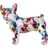 Bouledogue français en résine Graffiti