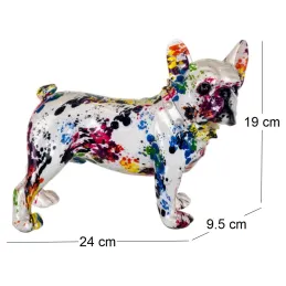 Bouledogue français en résine Graffiti