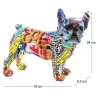 Bouledogue français en résine Graffiti
