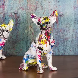 Chihuahua en résine Graffiti