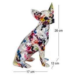 Chihuahua en résine Graffiti