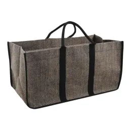 Sac à bûches en toile de jute