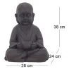 Bouddha en magnésie avec bougeoir intégré