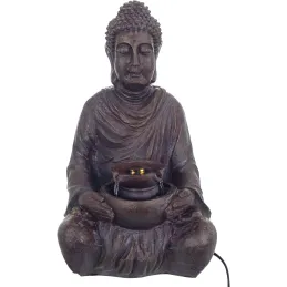 Fontaine d'intérieur en résine grand bouddha