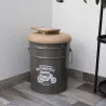 Pouf coffre de rangement en métal Motorcycle