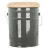 Pouf coffre de rangement en métal Motorcycle