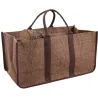 Sac à bûches en toile de jute