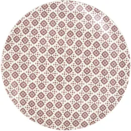 Assiette en porcelaine imprimée Cottage 25 cm