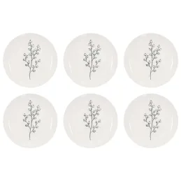 Assiette en porcelaine Cottage 20 cm (Lot de 6)
