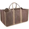 Sac à bûches en toile de jute