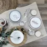 Assiette en porcelaine Cottage 20 cm (Lot de 6)