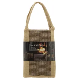 Sac à bûches en toile de jute