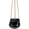 Jardinière suspendue en céramique marbrée 12 x 9.5 cm
