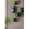 Jardinière murale en céramique marbrée 15 x 7 cm