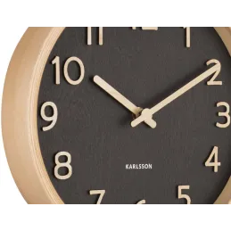 Horloge ronde en bois Pure  22 cm