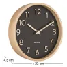 Horloge ronde en bois Pure  22 cm