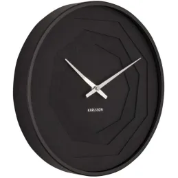 Horloge ronde en bois Origami 30 cm