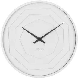 Horloge ronde en bois Origami 30 cm