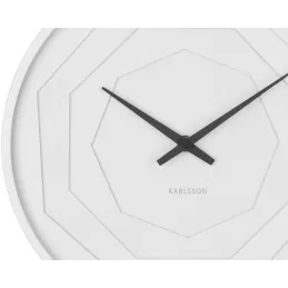 Horloge ronde en bois Origami 30 cm